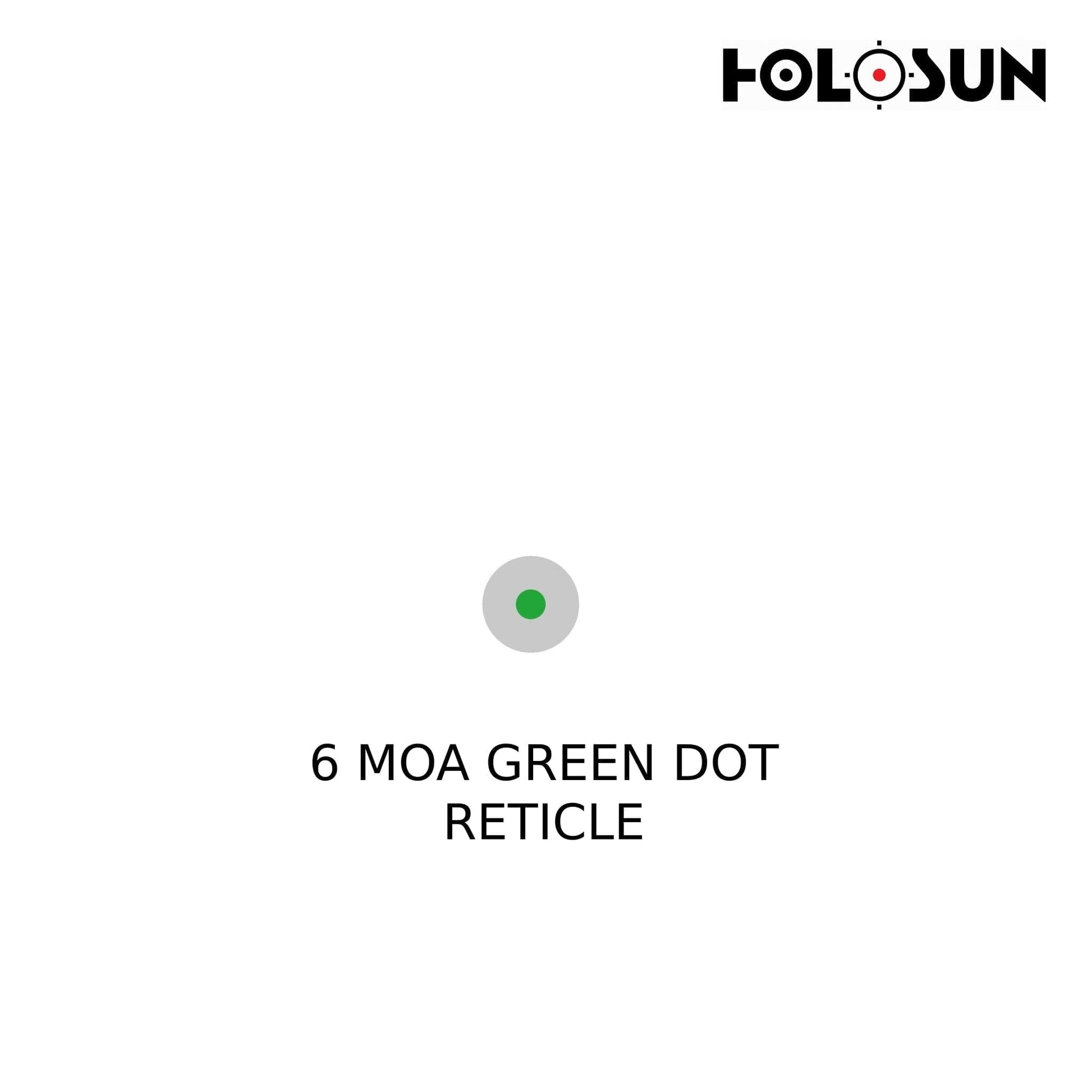 Holosun HE407K-GR-X2 Reflex Green Dot Sight 6 MOA Dot Reticle Green Dot Sight Holosun 