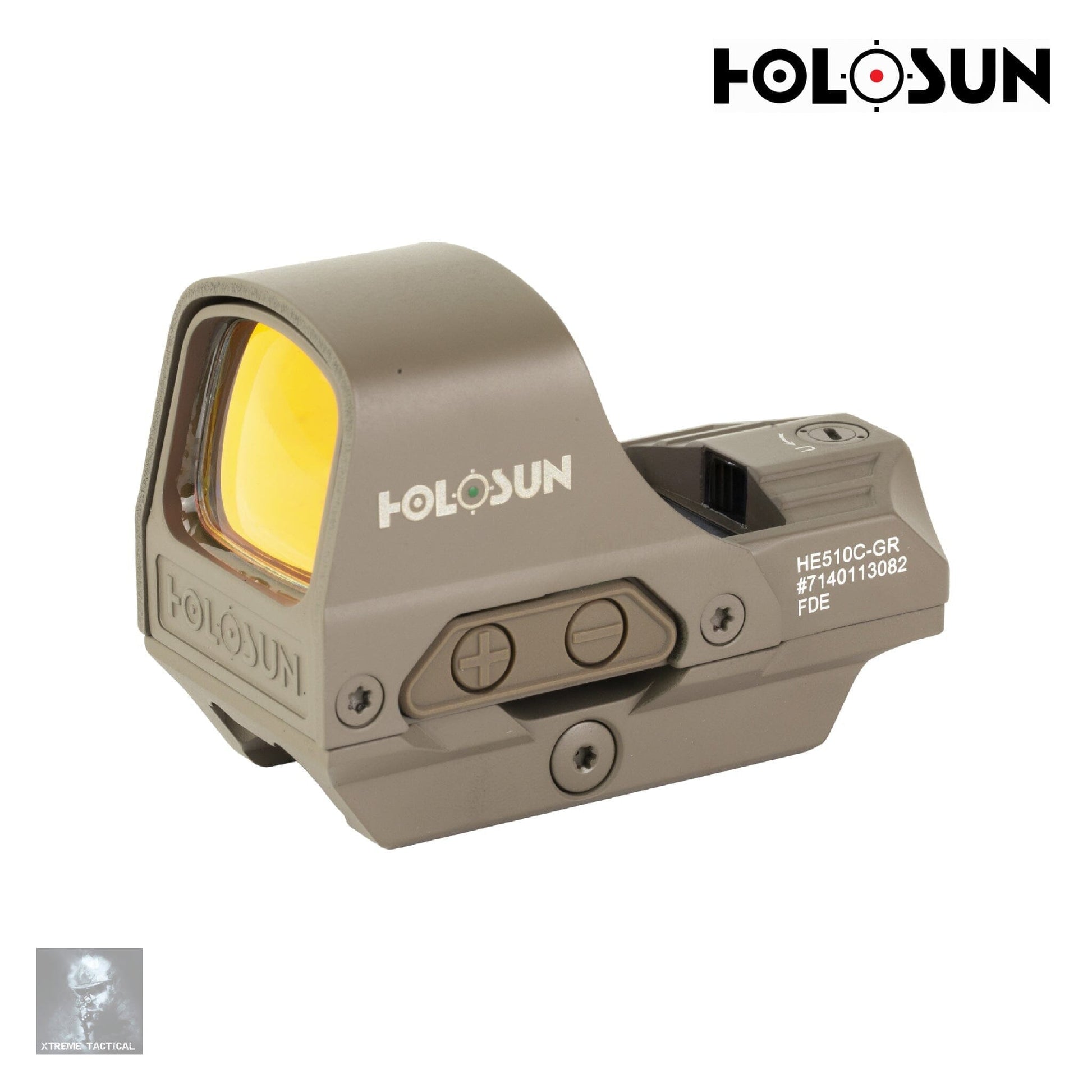 Holosun HE510C-GR-FDE Elite Reflex Green Dot Sight Multi Reticle FDE Green Dot Sight Holosun 