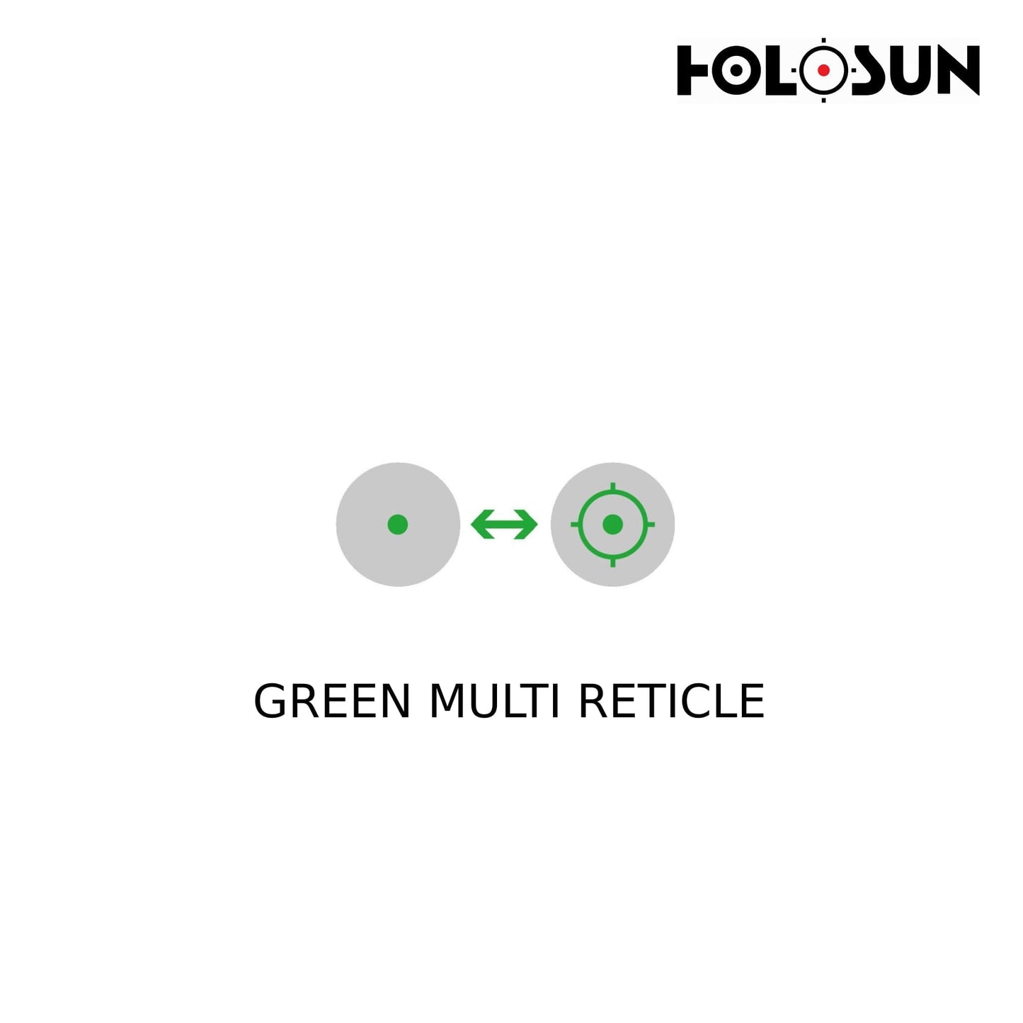 Holosun HE515CT-GR Green Dot Sight Multi Reticle Green Dot Sight Holosun 