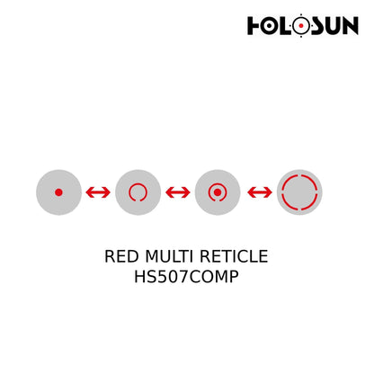 Holosun HS507COMP Red Dot Sight Multi Reticle Red Dot Sight Holosun 