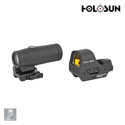 Holosun HS510C Reflex Red Dot Sight Multi Reticle w/ HM3X Magnifier Red Dot Sight Holosun 