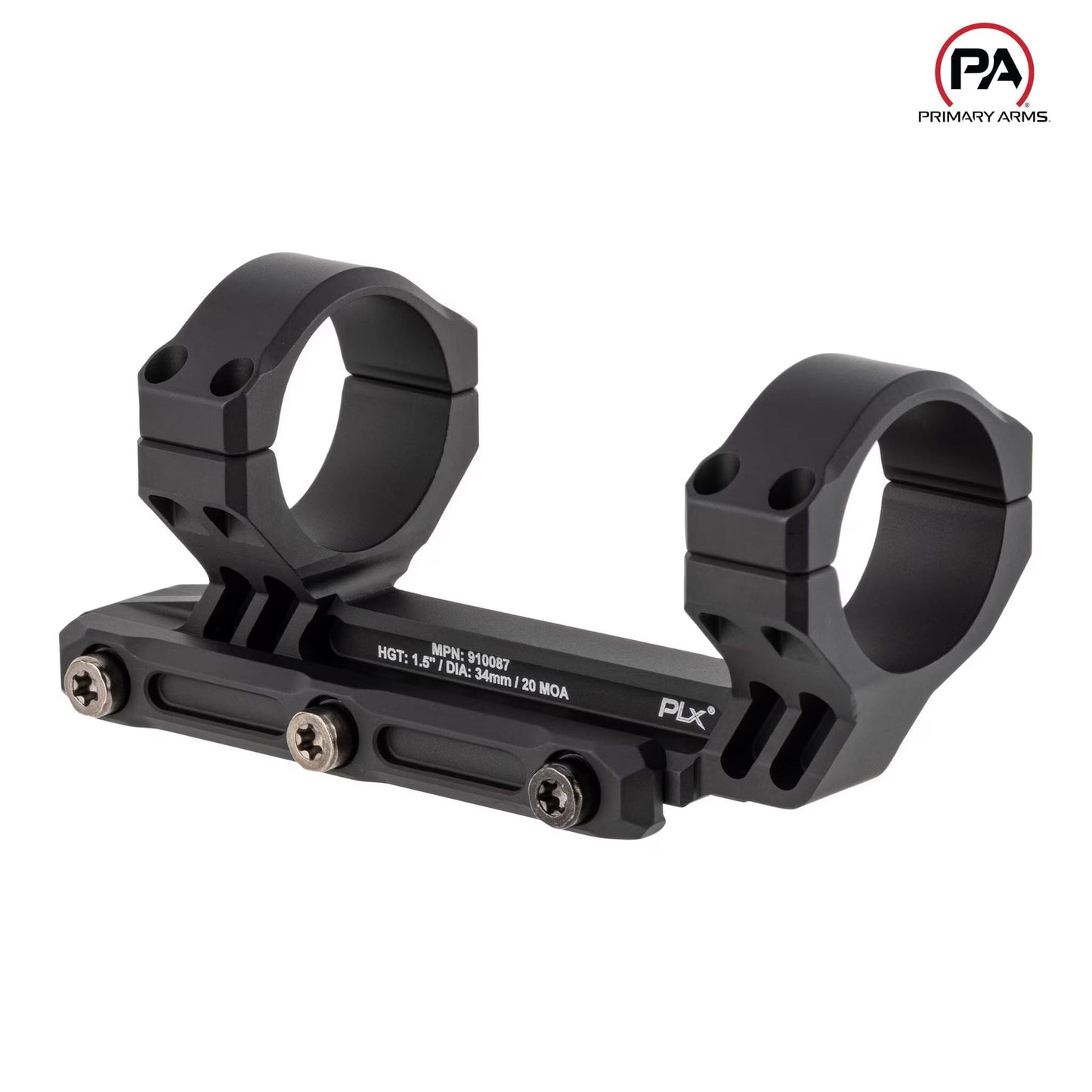 Primary Arms 34mm PLx Cantilever Mount 1.5" 20 MOA - MPN: 910087 Rifle Scope Mount Primary Arms 