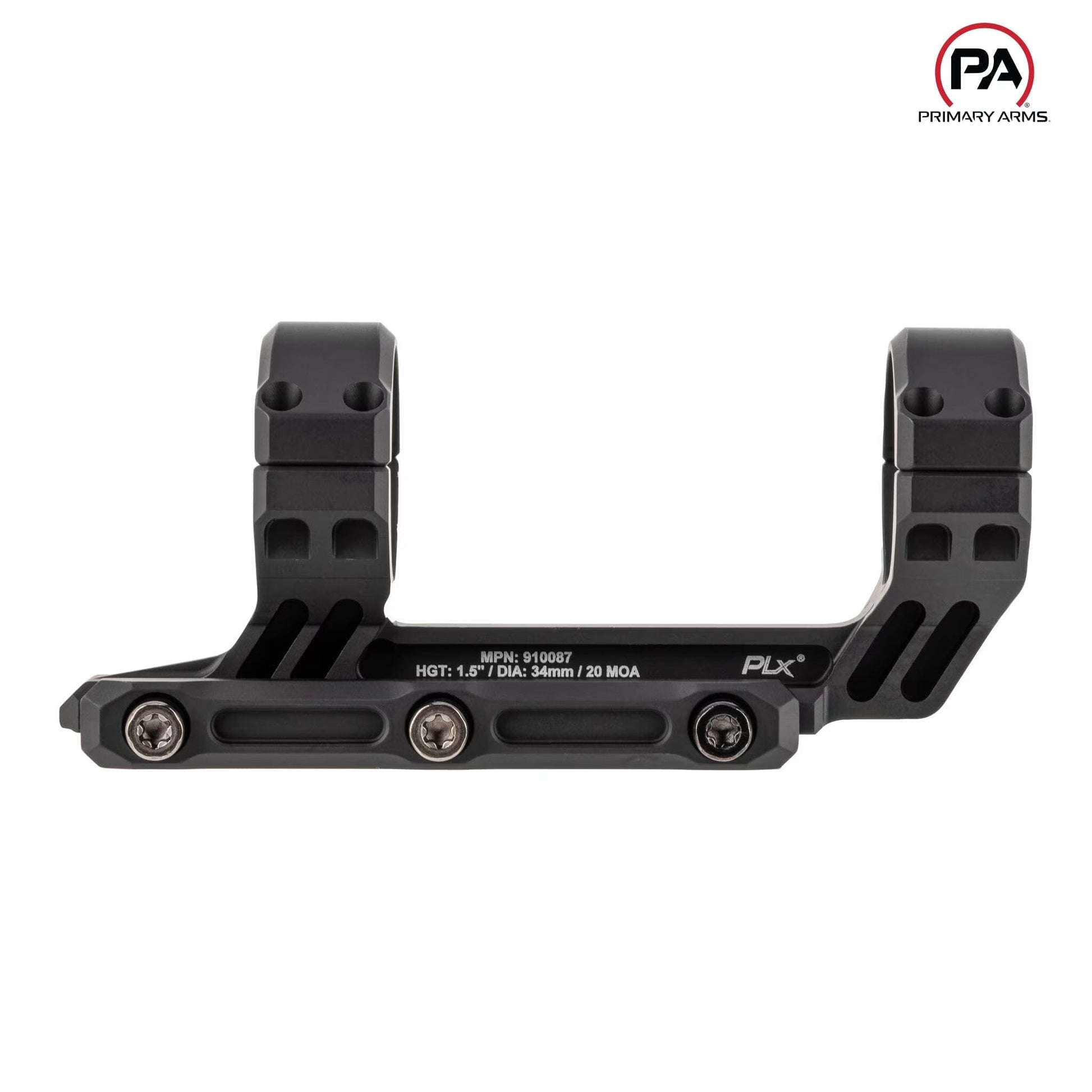 Primary Arms 34mm PLx Cantilever Mount 1.5" 20 MOA - MPN: 910087 Rifle Scope Mount Primary Arms 