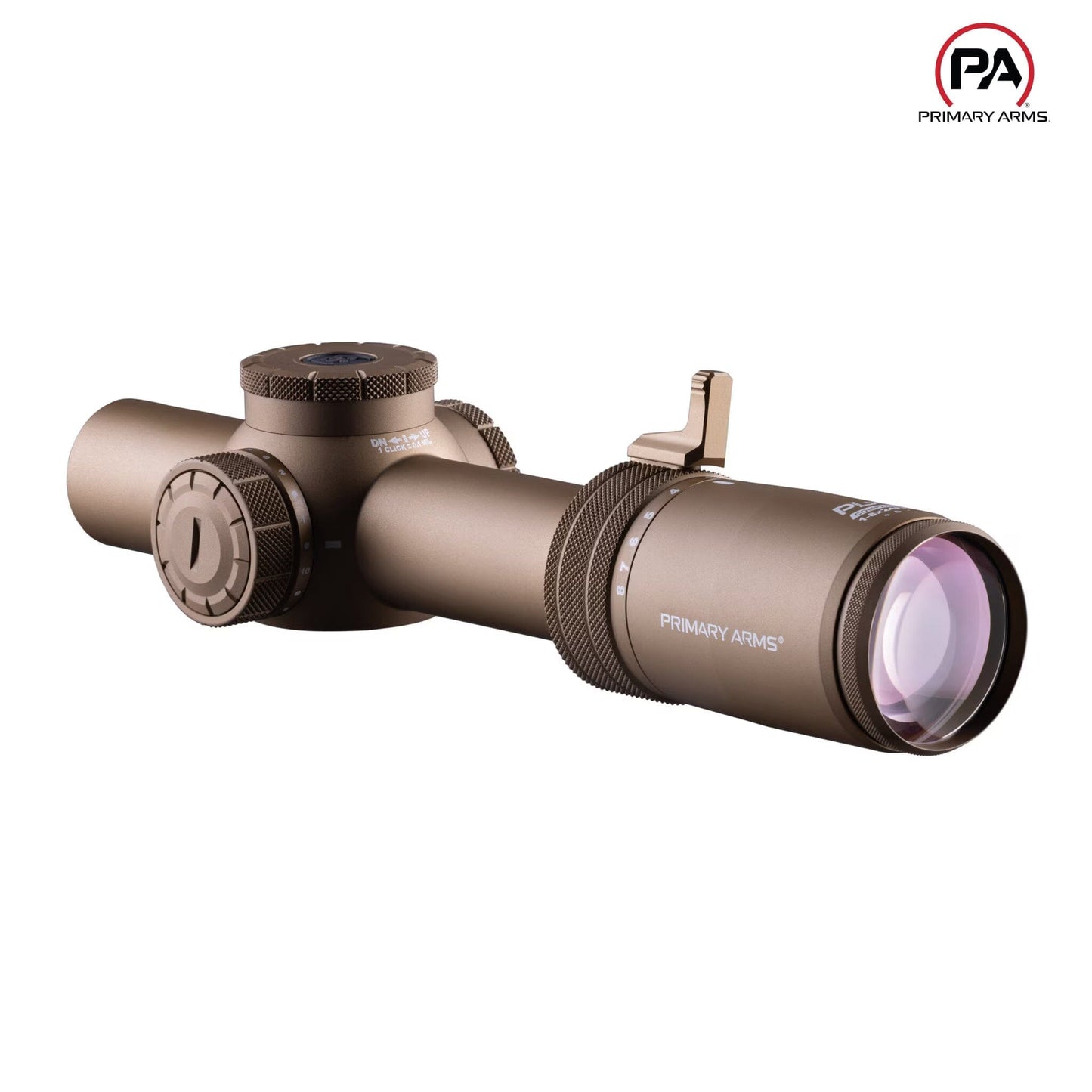 Primary Arms Compact PLxC 1-8x24 FFP Rifle Scope ACSS Griffin MIL M8 Reticle FDE - MPN: 610200 LPVO Rifle Scope Primary Arms 