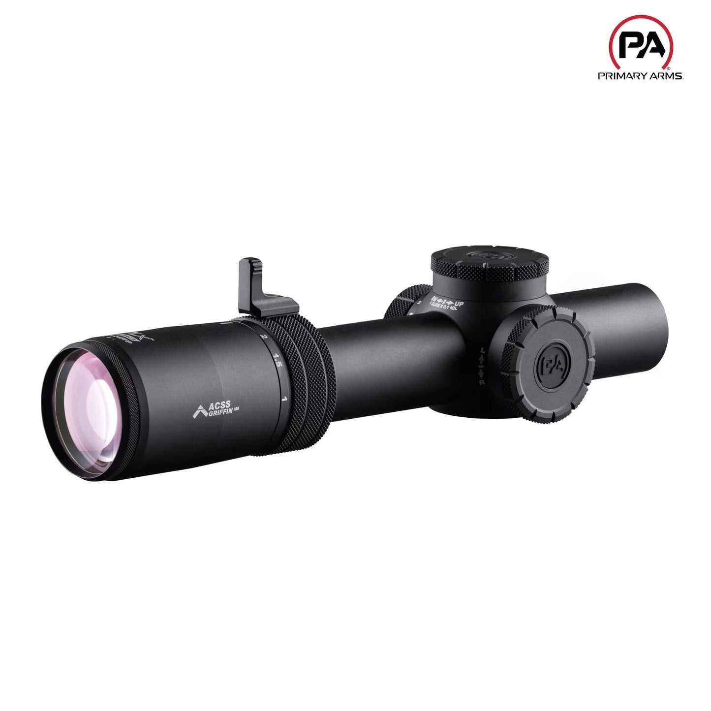 Primary Arms Compact PLxC 1-8x24 FFP Rifle Scope ACSS Griffin MIL M8 Reticle - MPN: 610149 LPVO Rifle Scope Primary Arms 