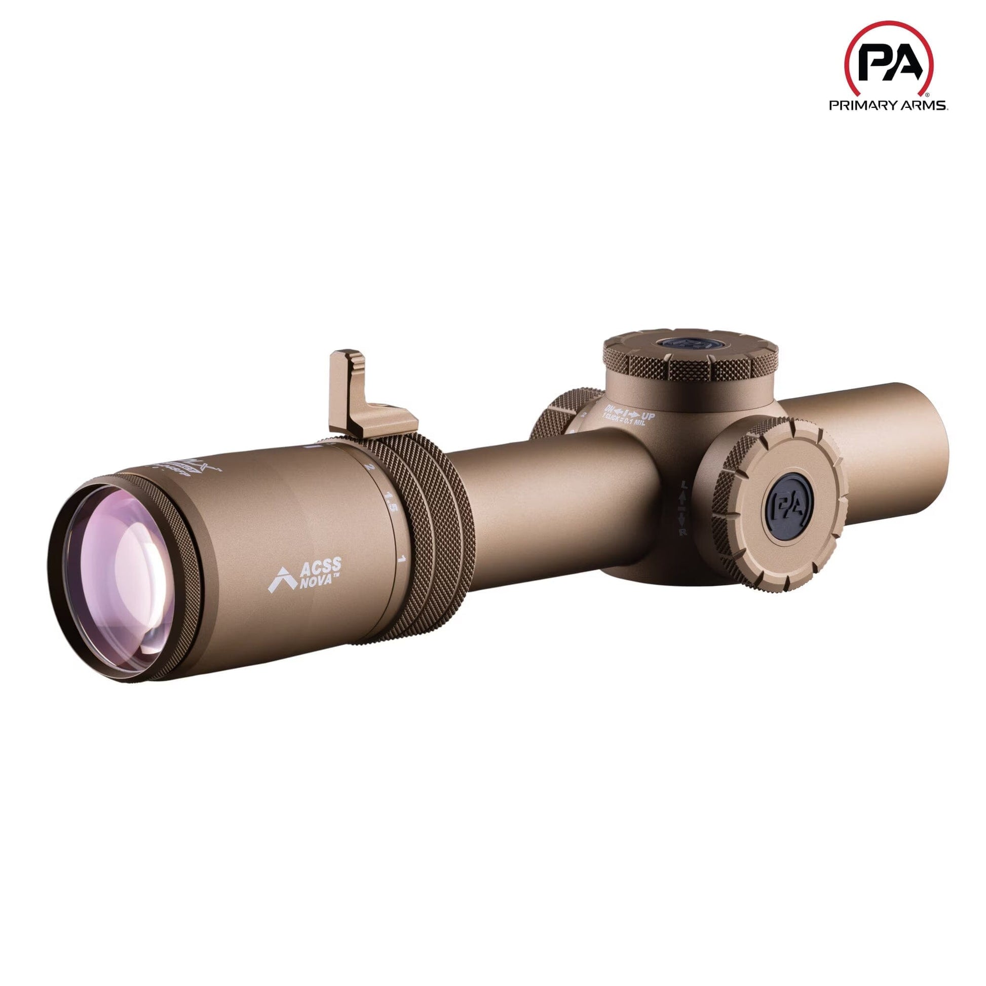 Primary Arms Compact PLxC 1-8x24 SFP Rifle Scope Illum. ACSS Nova Fiber Wire Reticle - MPN: 610202 LPVO Rifle Scope Primary Arms 