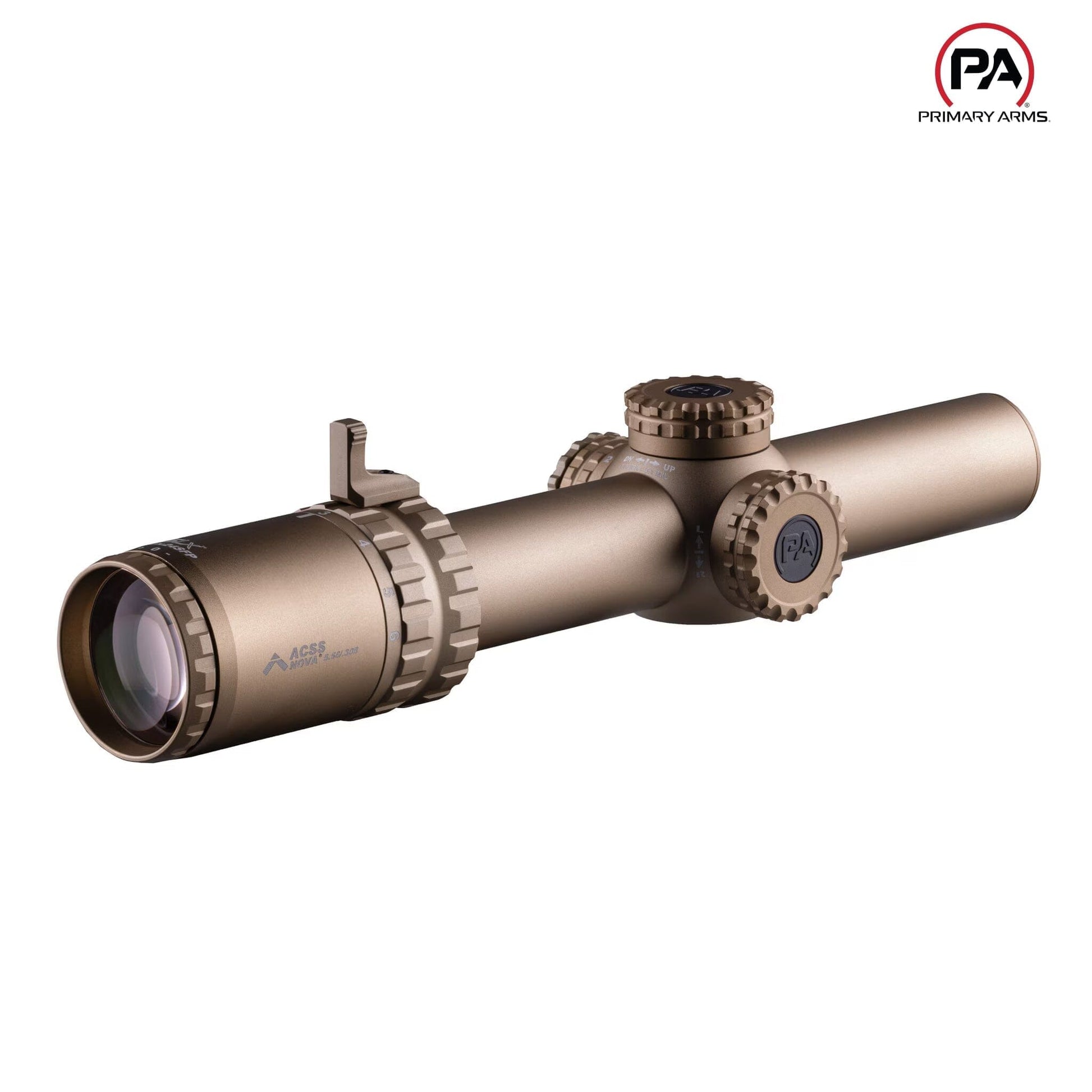 Primary Arms SLx 1-6x24 SFP Rifle Scope Gen IV Illum. Red ACSS Nova 5.56/.308 Fiber Wire Reticle FDE - MPN: 610208 LPVO Rifle Scope Primary Arms 