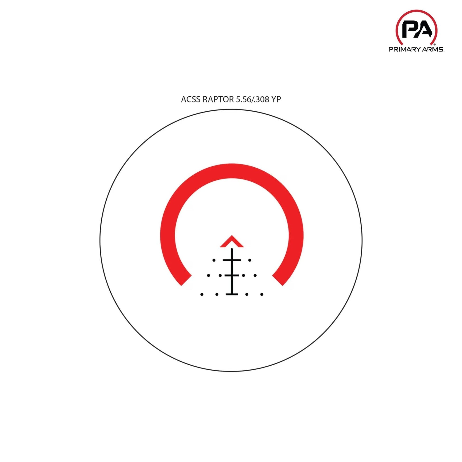 Primary Arms SLx 3x MicroPrism Scope Red ACSS RAPTOR 5.56/.308 Yard Reticle FDE - MPN: 710054 Prism Scope Primary Arms 