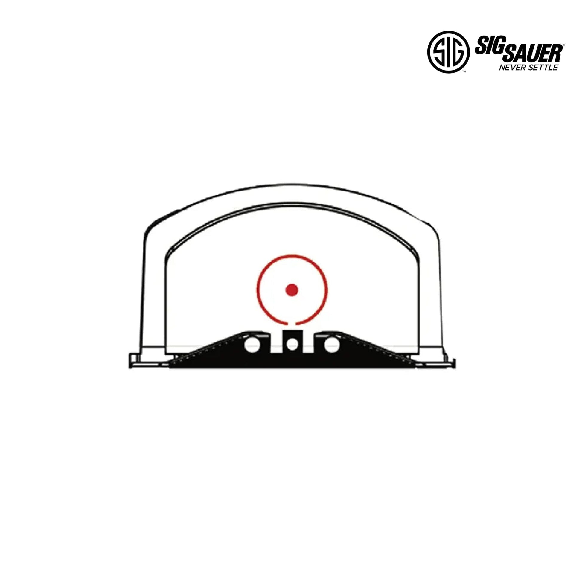 SIG Sauer ROMEO2 Reflex Red Dot Sight Circle Dot Reticle - SOR21000 Red Dot Sight SIG Sauer 