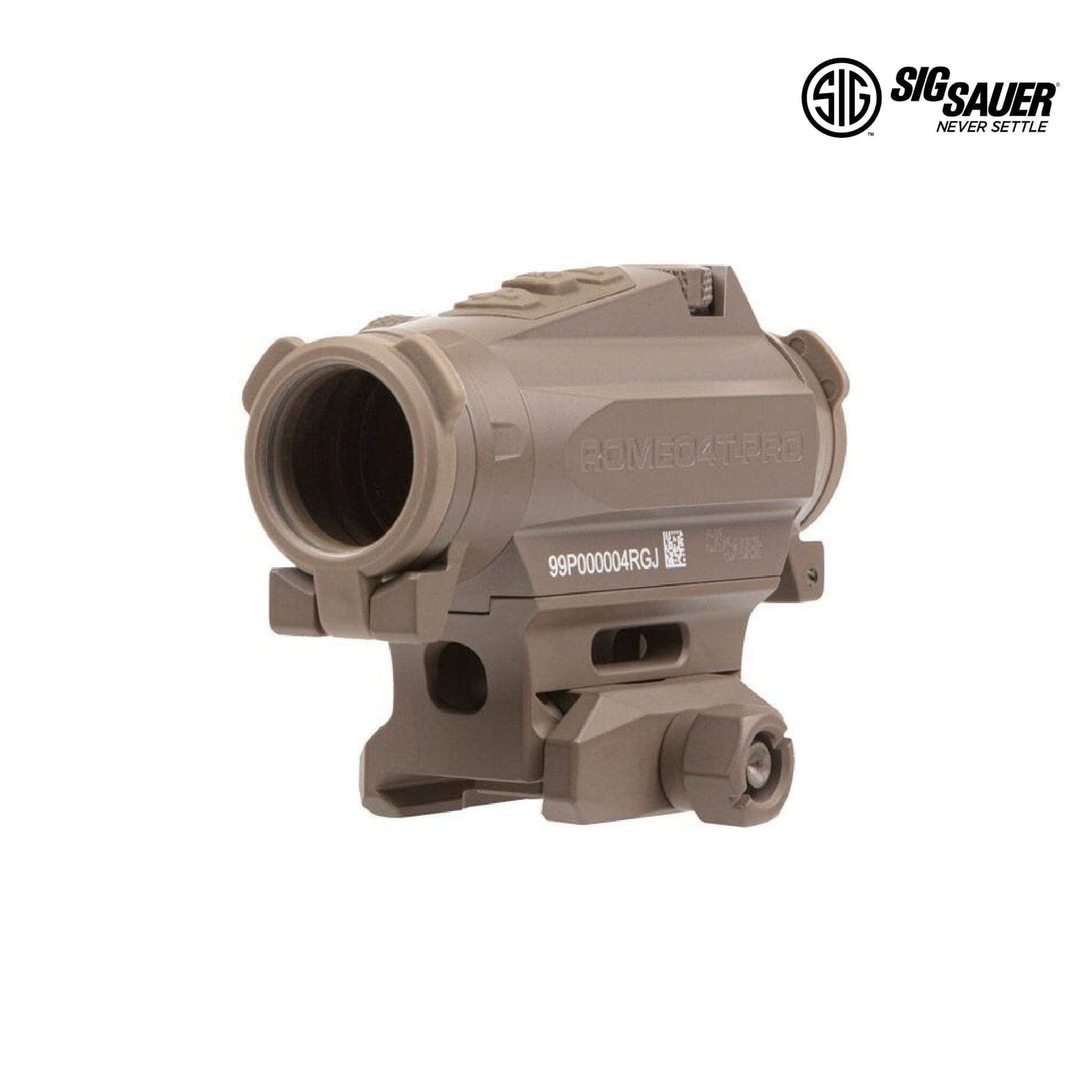 SIG Sauer ROMEO4T-PRO Red Dot Sight 2 MOA Quad Ballistic Circle Dot Reticle FDE - SOR44102 Red Dot Sight SIG Sauer 