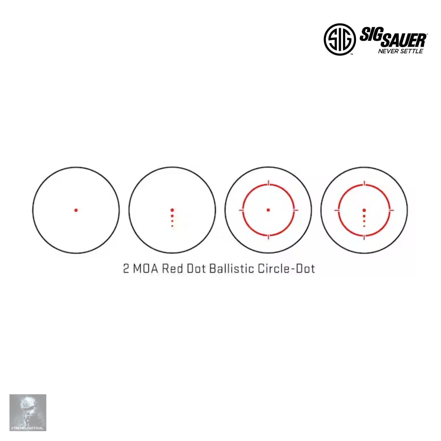 SIG Sauer ROMEO4T Red Dot Sight 2 MOA Ballistic Circle Dot Reticle FDE - SOR43131 Red Dot Sight SIG Sauer 