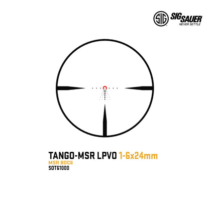 SIG Sauer TANGO-MSR 1-6x24 FFP Rifle Scope MSR BDC6 Reticle with ALPHA-MSR Mount - SOTM61002 Rifle Scope SIG Sauer 