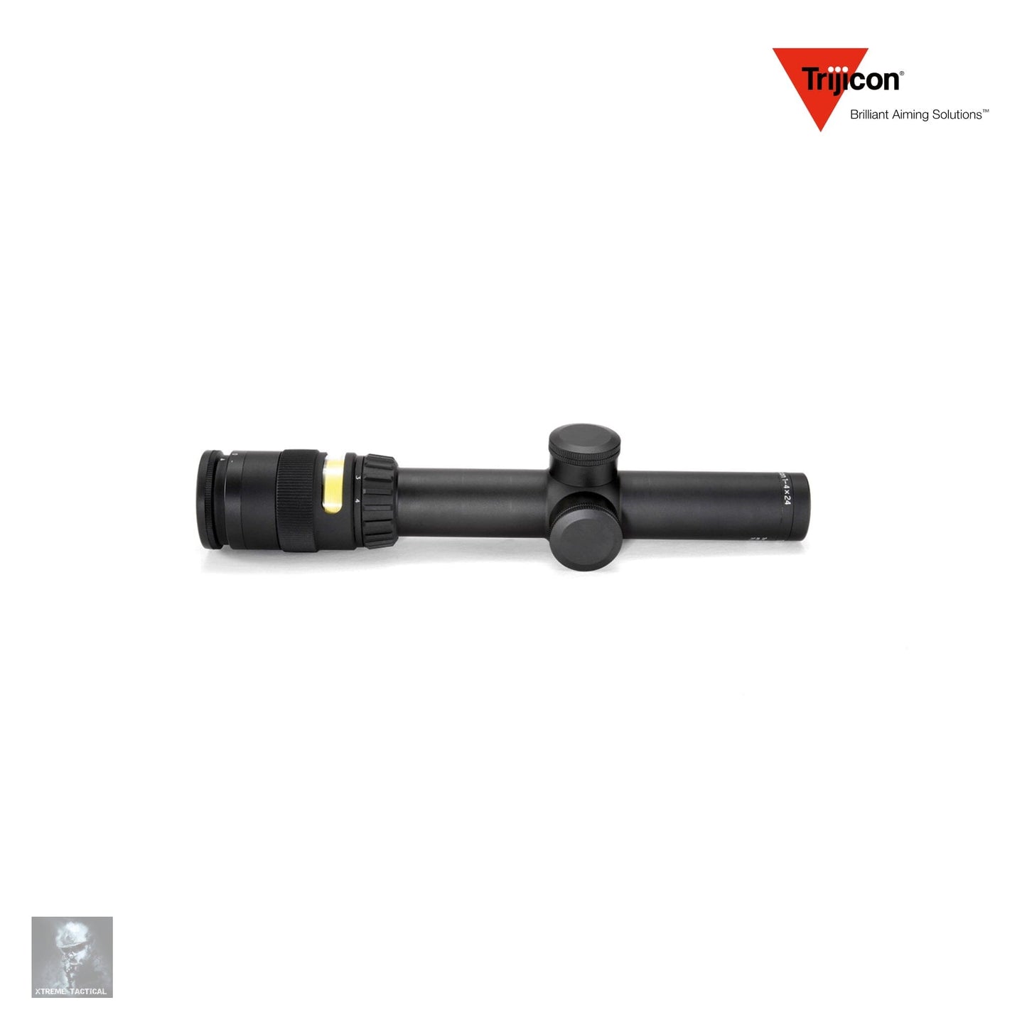 Trijicon AccuPoint 1-4x24 Rifle Scope Amber Triangle Post Reticle - TR24 Rifle Scope Trijicon 