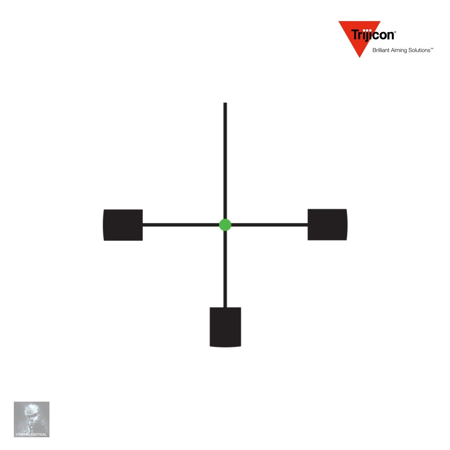 Trijicon AccuPoint 1-4x24 Rifle Scope German #4 Crosshair w/ Green Dot Reticle - TR24-3G Rifle Scope Trijicon 