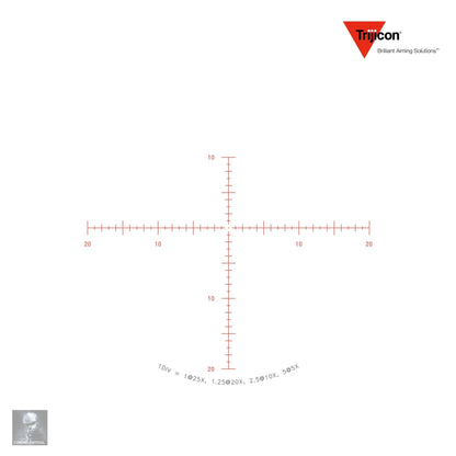 Trijicon Tenmile HX 5-25x50 SFP Rifle Scope Red MOA Center Dot Reticle - TMHX2550-C-3000010 Rifle Scope Trijicon 